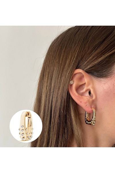 Finery by Nerrs Special Design Stud Figure Earrings