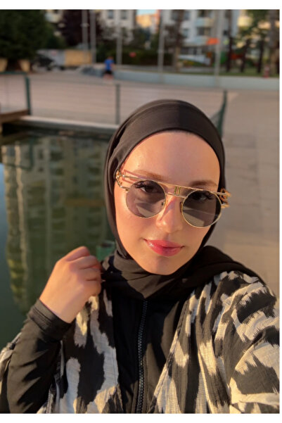 QYMOS PRIVE شال سباحة عملي بتصميم خاص مع تفاصيل من التول وحمام سباحة بحري سري...