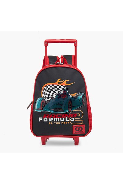 Sami Studio 3-Piece Racing Print 12-inch Trolley Backpack Set - 31x23x10 cms