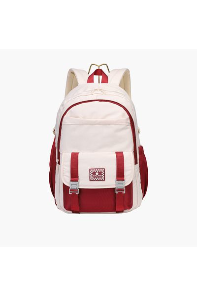 Atlas Colourblock Backpack with Adjustable Straps - 28x10x47 cms