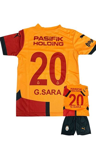 FOLKLORİST Galatasarâ'Y - Gabriel-Sara_Yellow/Red 24/2025 New Season Children's Football Jersey Set of 2