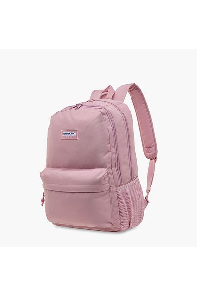 Reebok Textured Backpack with Adjustable Shoulder Straps and Zip Closure - 22x12x5 cms