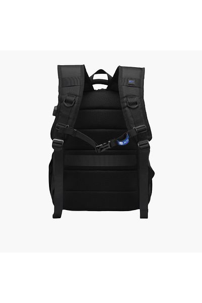 Atlas Solid Backpack with Adjustable Straps and Zip Closure - 28x10x43 cm