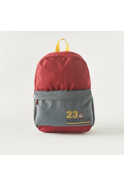 United Colors of Benetton Printed 18-inch Backpack - 46x32x15 cms 1-Year Warranty