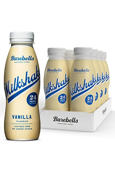 Barebells ميلك شيك بروتين 24 جرام، نكهة الفانيليا، 8 × 330 مل
