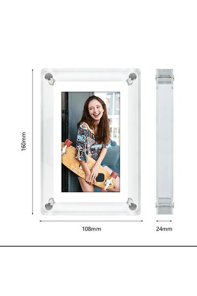 OEM Digital photo frame, photo/video playback, 5 inch screen, 360 rotation, 4 GB memory, 1200 mAh battery