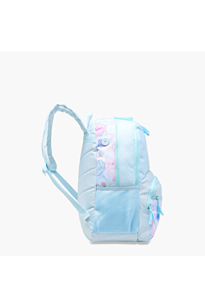 Roll Road Printed Backpack with Adjustable Straps and Zip Closure - 33x46x17 cms