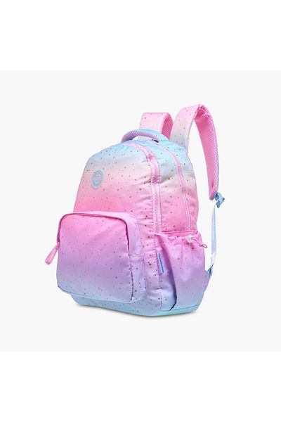 Marshmallow Ombre Backpack with Adjustable Shoulder Straps - 33x43x16 cms