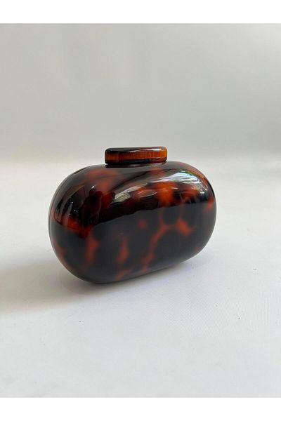 Mia Collection Merlo Βραδινό Φόρεμα Μοντέλο Τσάντα Γάμου Αρραβώνα Leopard