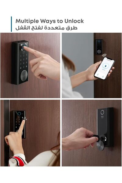 Eufy Security eufy Smart Lock S230, Remotely Control with Wi-Fi Bridge, Fingerprint Keyless Entry