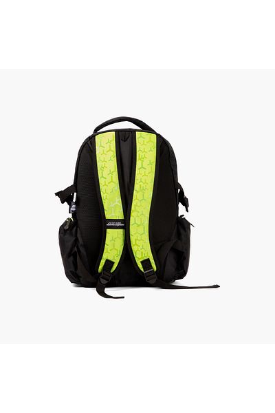 Lamborghini Printed 18-inch Backpack with Adjustable Shoulder Straps - 28x13x45 cms