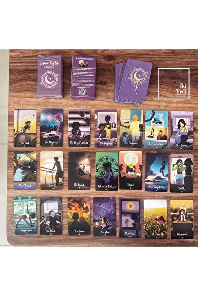 77 الطاولات الكونية - بطاقات التارو الكونية الحديثة |   مجموعة التارو الملونة لغز التارو