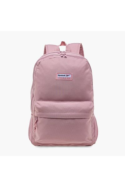Reebok Textured Backpack with Adjustable Shoulder Straps and Zip Closure - 22x12x5 cms