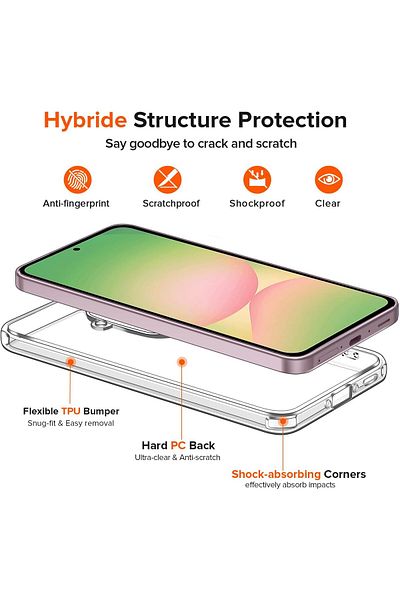 ALC MOBILE Anti-shock, transparent case compatible with Samsung Galaxy A56