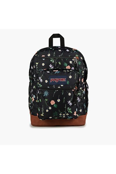 Jansport Floral Print Backpack with Adjustable Straps and Zip Closure - 21x31x44 cms