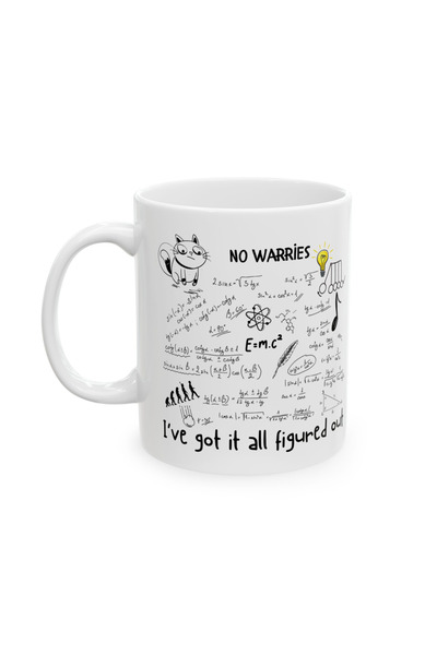 IVART Don'T Worry I'Ve Got It All under Control Printed Porcelain Standard Mu...