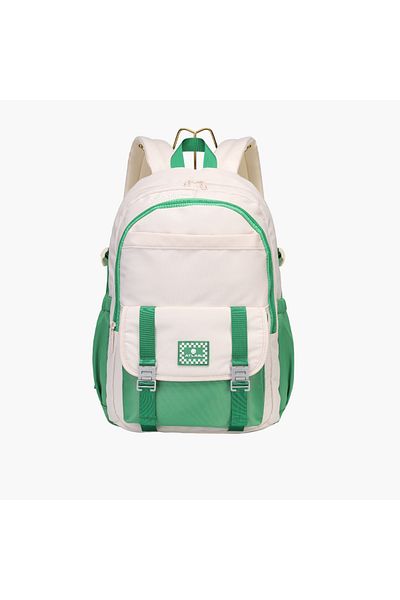 Atlas Colourblock Backpack with Adjustable Straps - 28x10x47 cms