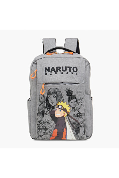 NARUTO Print Backpack with Adjustable Shoulder Straps and Zip Closure - 64x44x36 cms