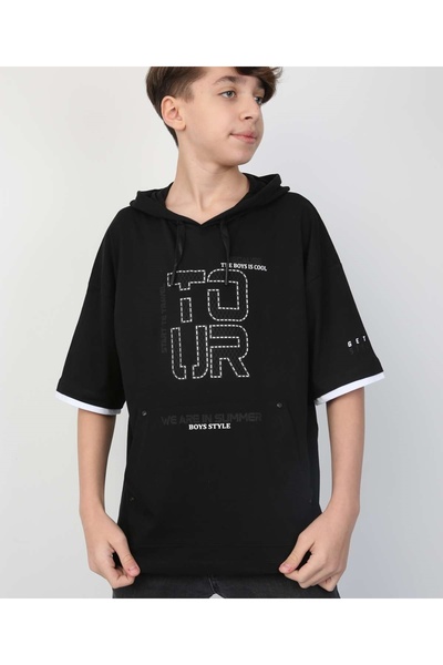 MORESUN Boy's Hooded T-Shirt