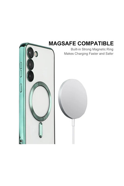 Samsung Carcasă compatibilă cu Samsung Galaxy A16, tehnologie MagSafe, contur verde