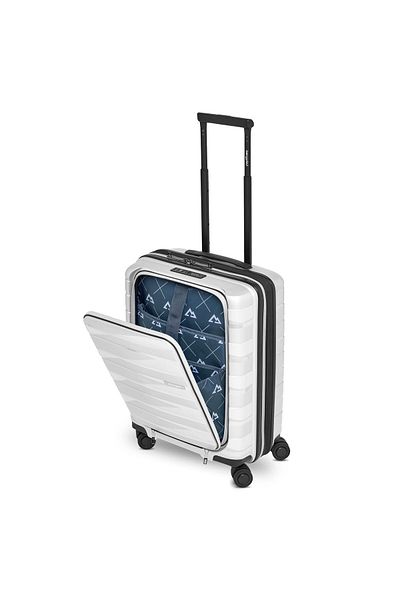 Bergpfeil Troler de cabină cu 4 roți, 55 cm, compartiment pentru laptop cu pliu de expansiune