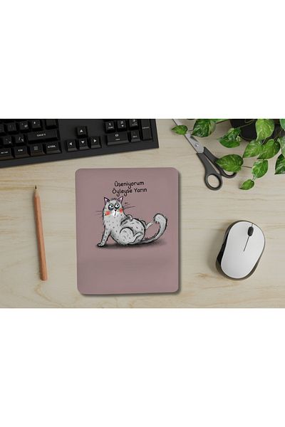 IVART I'M Cold so Tomorrow Cat Themed Bracelet Supported Rectangle Mouse Pad-Work Now