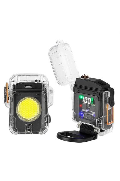 Luxify Lighter - Portable LED Flashlight with ARC Ignition, 400LM, 6 Modes, Rechargeable Battery