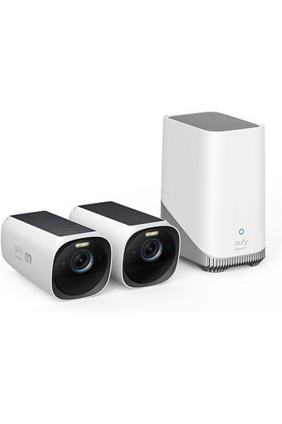 eufy Security eufyCam 3 2-Cam Kit, Security Camera Outdoor Wireless, 4K Camera with Integrated Solar