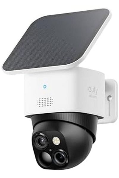 eufy Security SoloCam S340, Solar Security Camera, Wireless Outdoor Camera, 360° Pan & Tilt Surveil