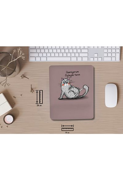 IVART I'M Cold so Tomorrow Cat Themed Bracelet Supported Rectangle Mouse Pad-Work Now