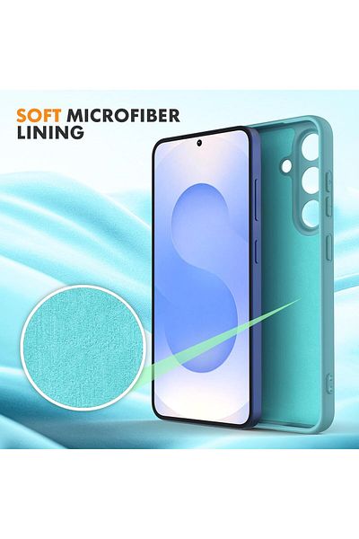 ALC MOBILE Carcasă Soft Touch, subțire, ALC Mobile, antișoc, compatibilă cu Samsung Galaxy A56, culoarea turcoaz Tpu