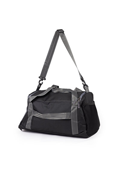 İMAKS Μεσαίο μέγεθος 52 cm Imperteks υφασμάτινο με θήκη για παπούτσια Travel Sports Gym Fitness Τσάντα παραλίας Μαύρη D550