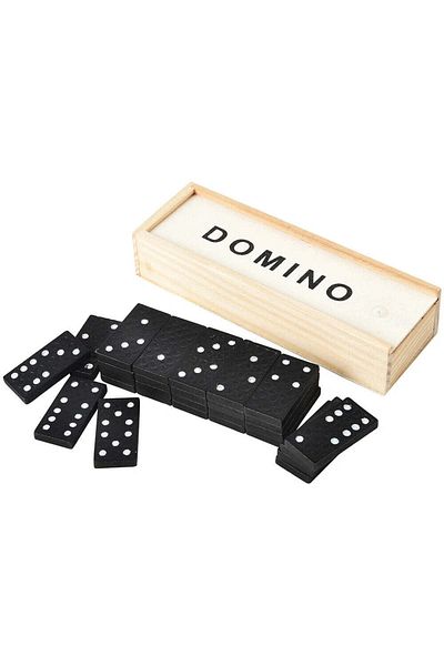 Luxi Classic Wooden Domino Set – 28 Pieces, Elegant Wooden Box – Traditional Game