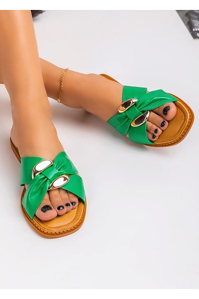starlike Women's green slippers A061