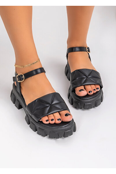 starlike Sandale dama negre A068