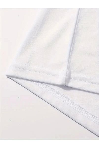 CVS 20/1 Compack Compack με στάμπα Oversize Γυναικείο κοντομάνικο μπλουζάκι με σχέδιο καφέ - Λευκό