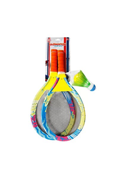 BYCEGU 21170 KALİTELİ BADMİNTON 53,5 CM RAKET SETİ AÇIK HAVA SPOR OYUN AKTİVİTE SETİ