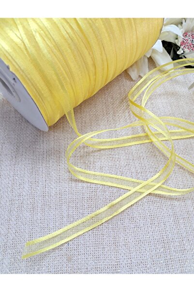 Murat Süs Sarı Organze 250 metre Kurdele - Nikah Bebek Şekeri Malzemeleri