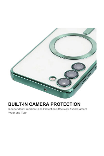Samsung Carcasă compatibilă cu Samsung Galaxy A16, tehnologie MagSafe, contur verde