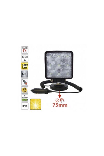 JBM Led Work Light with Cigarette Lighter Charging, Diffuse Light, Magnetic Base, JBM