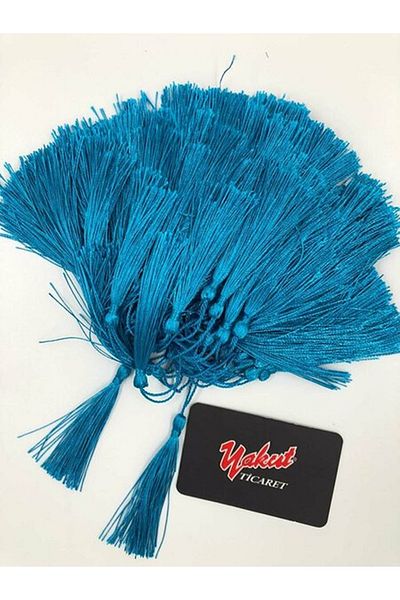 Fiyonks Atölye Tassel Silky Handmade Soft Handcrafted Mini Tassels Bookmark Ornament Tassels 100Pcs