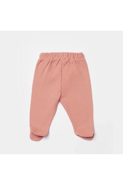 Biorganic Waffle Smile Booties Trousers Redbrown