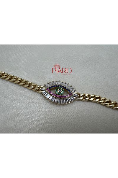 Piaro Collection Evil Eye Steel Bracelet