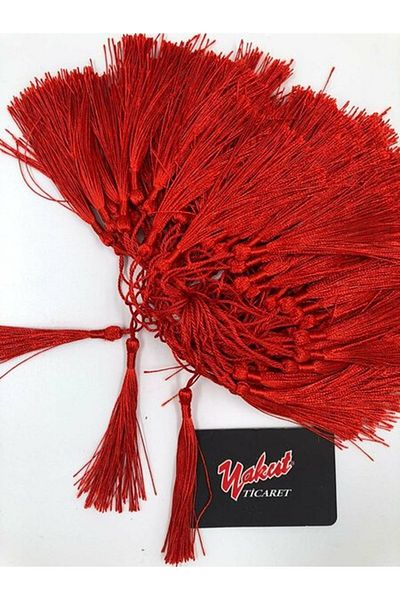 Fiyonks Atölye Tassel Silky Handmade Soft Handcrafted Mini Tassels Bookmark Ornament Tassels 100Pcs