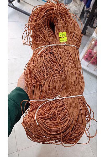 rüya hobi 705 γραμμάρια Premium Natural Twine Χαρτοσχοινί, Ψάθινο νήμα, Σχοινί για ψάθινη τσάντα, Σχοινί για ψάθινο καπέλο (κανέλα)