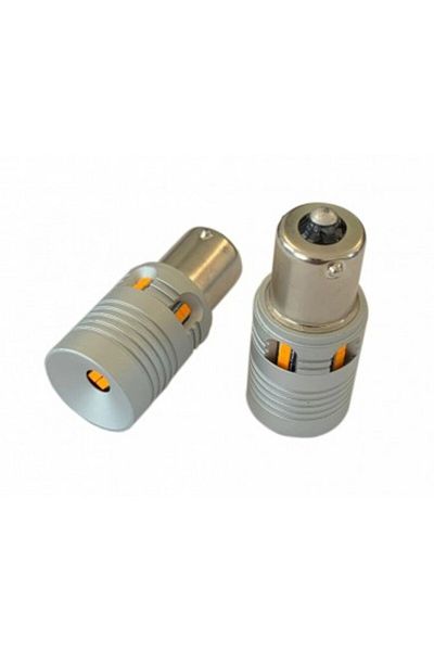 Xenon Bright Amber Signaling LED PY21W BAU15S Super Canbus With 24 SMD CSP 2020 12V BAU15S-24SMD-2020-AMBER