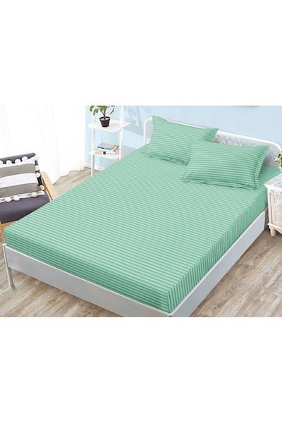 OEM Bed cover and 2 pillowcases, Sonia-Home, Damask, 2 people, Uni, 180x200cm, Duck Egg Green