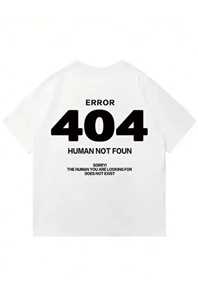 Koklonmoda Plus Size Unisex 404 Printed Oversize T-Shirt