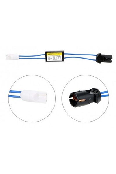 Xenon Bright T10 (W5W) Led error canceller with rigid base, 12V, 3.2W - AE-T10-HARD