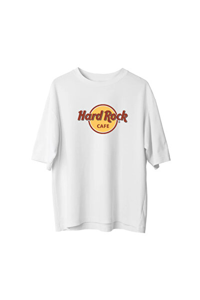 Koklonmoda Plus Size Unisex Hard-Rock Printed Oversize T-Shirt